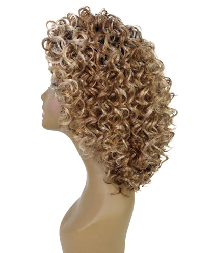 Lyon Natural Look, Full Volume & Easy Styling Shoulder-Length Curly 14" Full Wig for Women