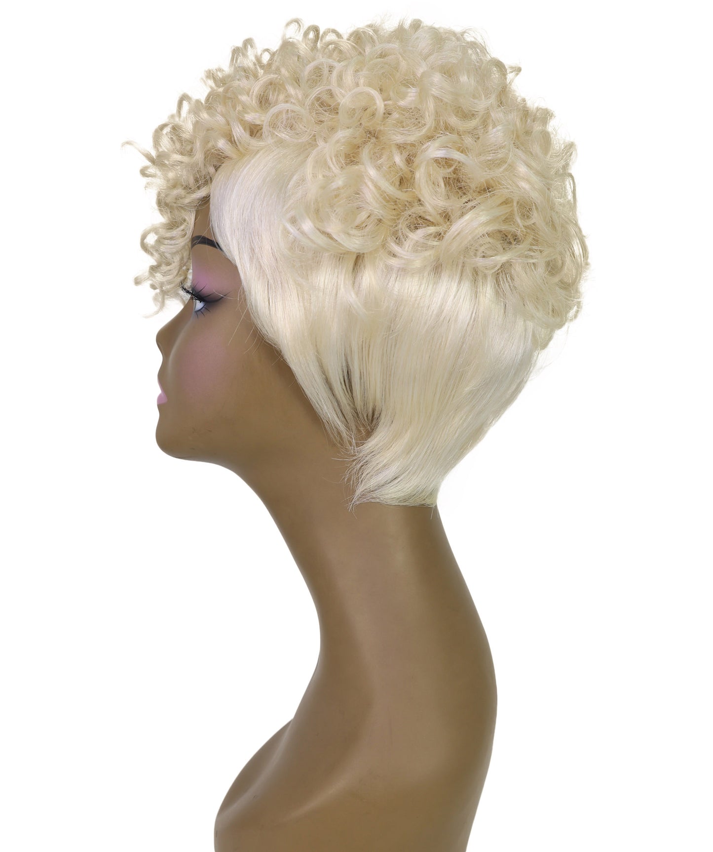 Keyshia Edgy Undercut Style Short Curly Pixie Wig