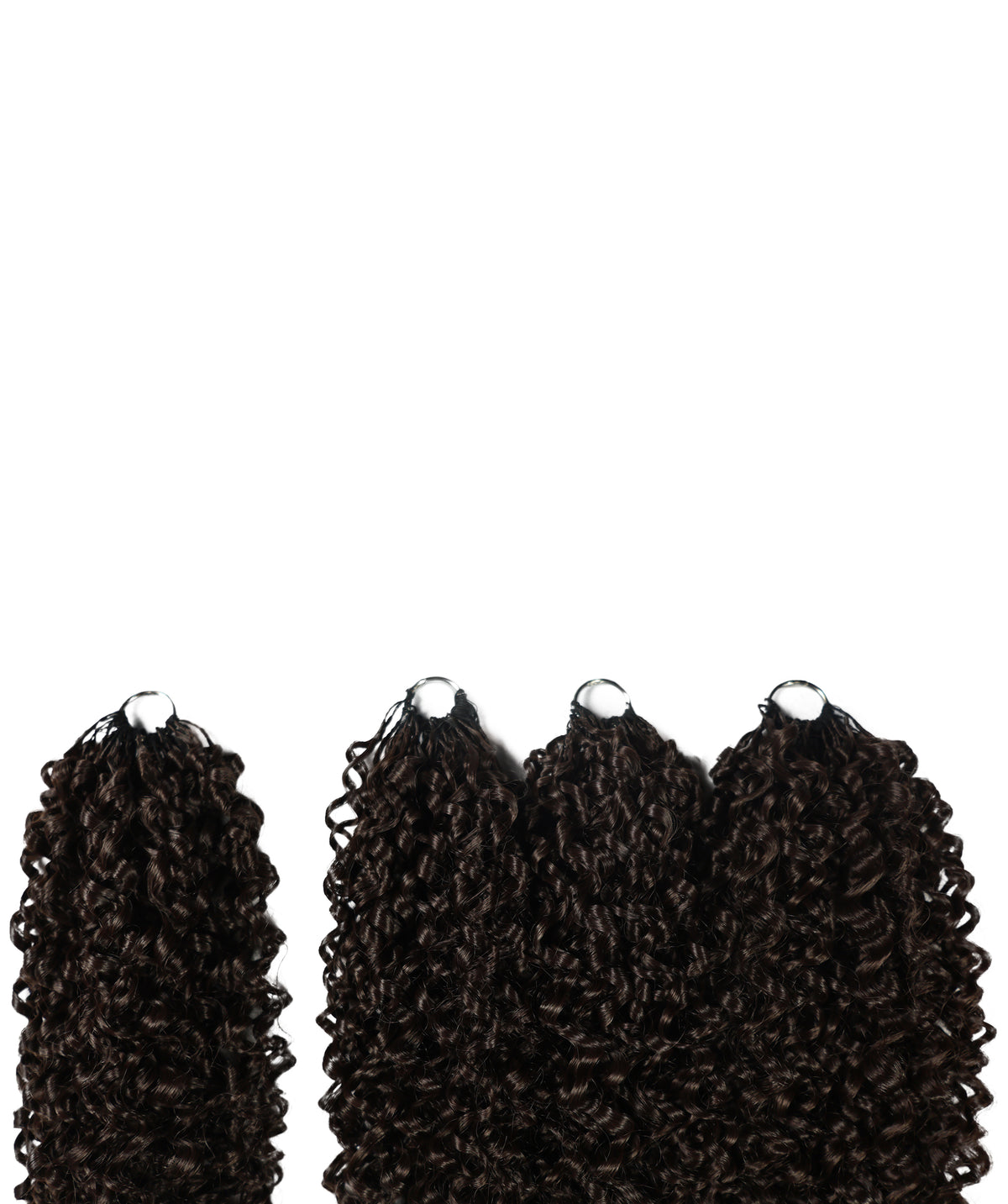 LUXLUXE Burmese Synthetic Crochet Hair Extensions – 14" 85g, 18" 110g, 22" 132g Pre Separated 100 Strands Feather Hairpiece for Soft Curly Protective Styles