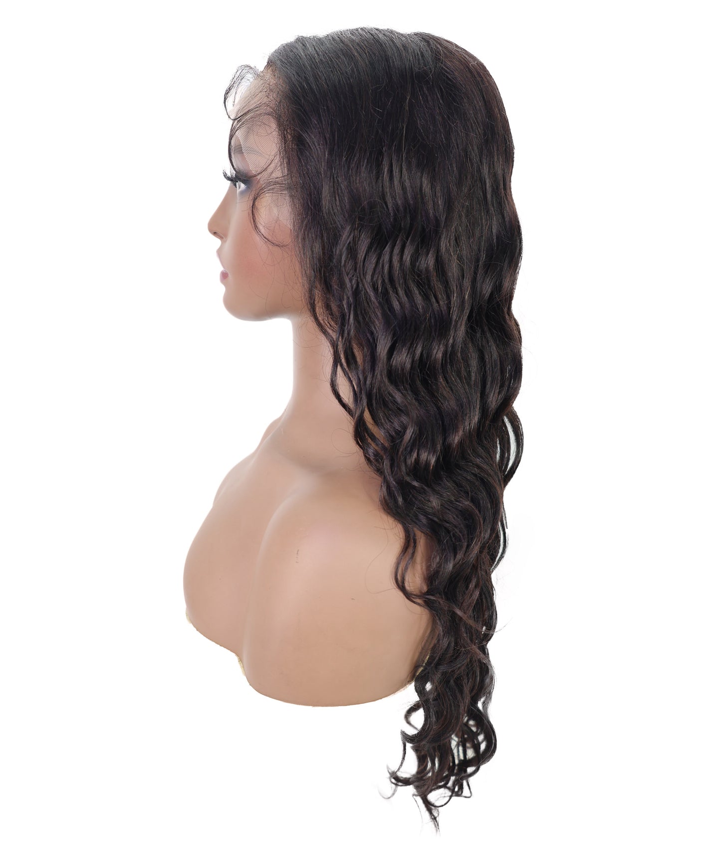Swahili 24.5-Inch Wavy Human Hair Lace Wig | 100% Human Hair, Glueless 6x13 HD Lace  | Natural Voluminous Soft Curls for Confident Beauty