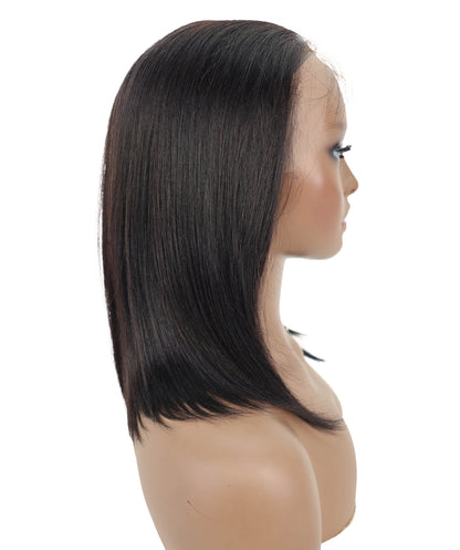 Sade 14.5-Inch Straight Human Hair Lace Wig | 100% Human Hair, Glueless 4x13 HD Lace | Natural Soft & Sleek for Everyday Elegance