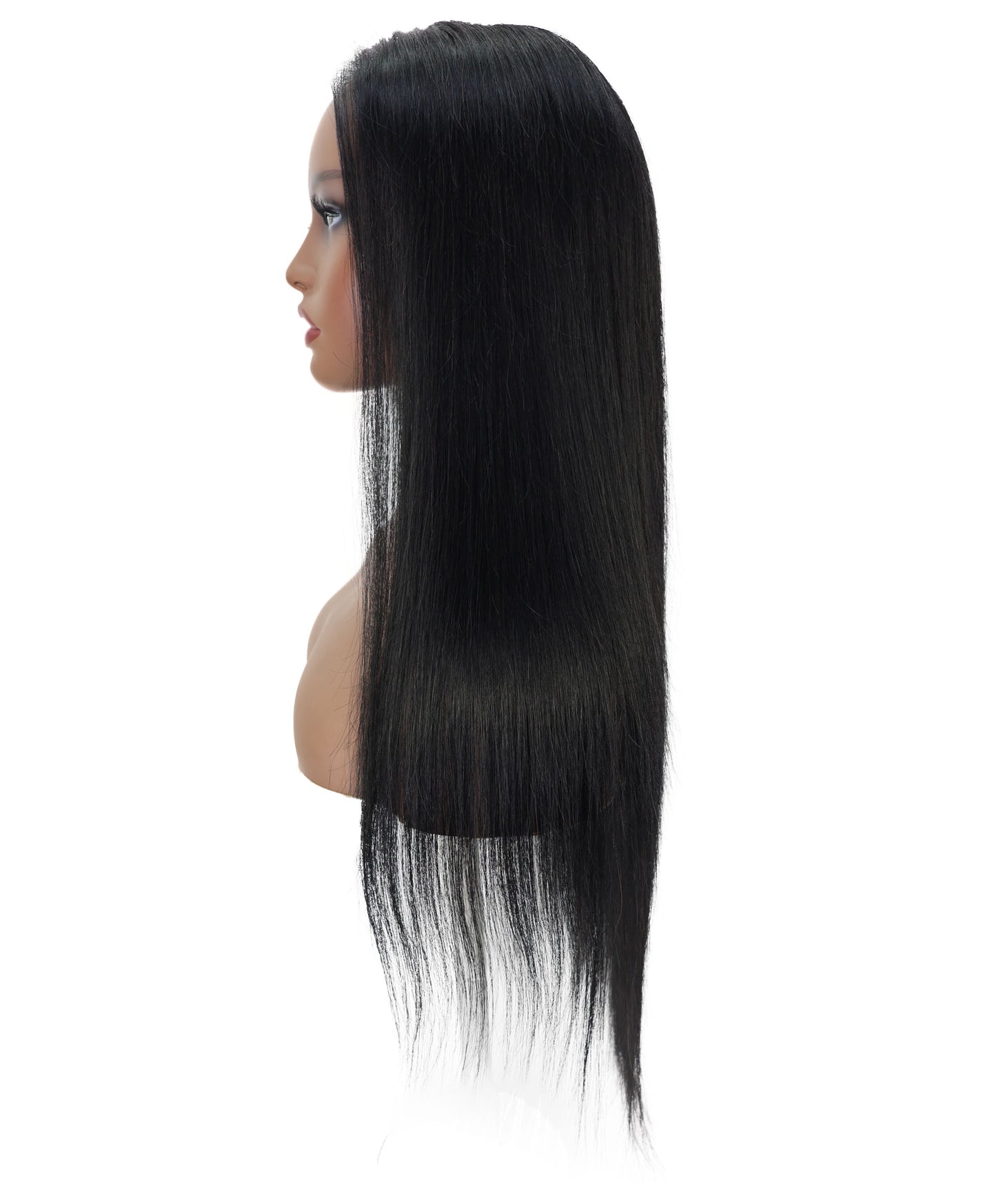 Sefina 28-Inch Straight Human Hair Lace Wig | Pre-Plucked Hairline, Glueless, Soft & Silky for Everyday Wear