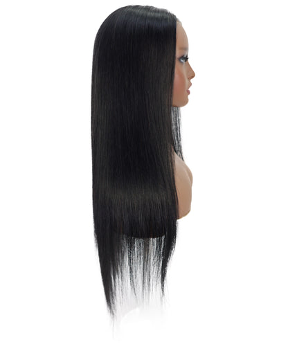 Sefina 28-Inch Straight Human Hair Lace Wig | Pre-Plucked Hairline, Glueless, Soft & Silky for Everyday Wear