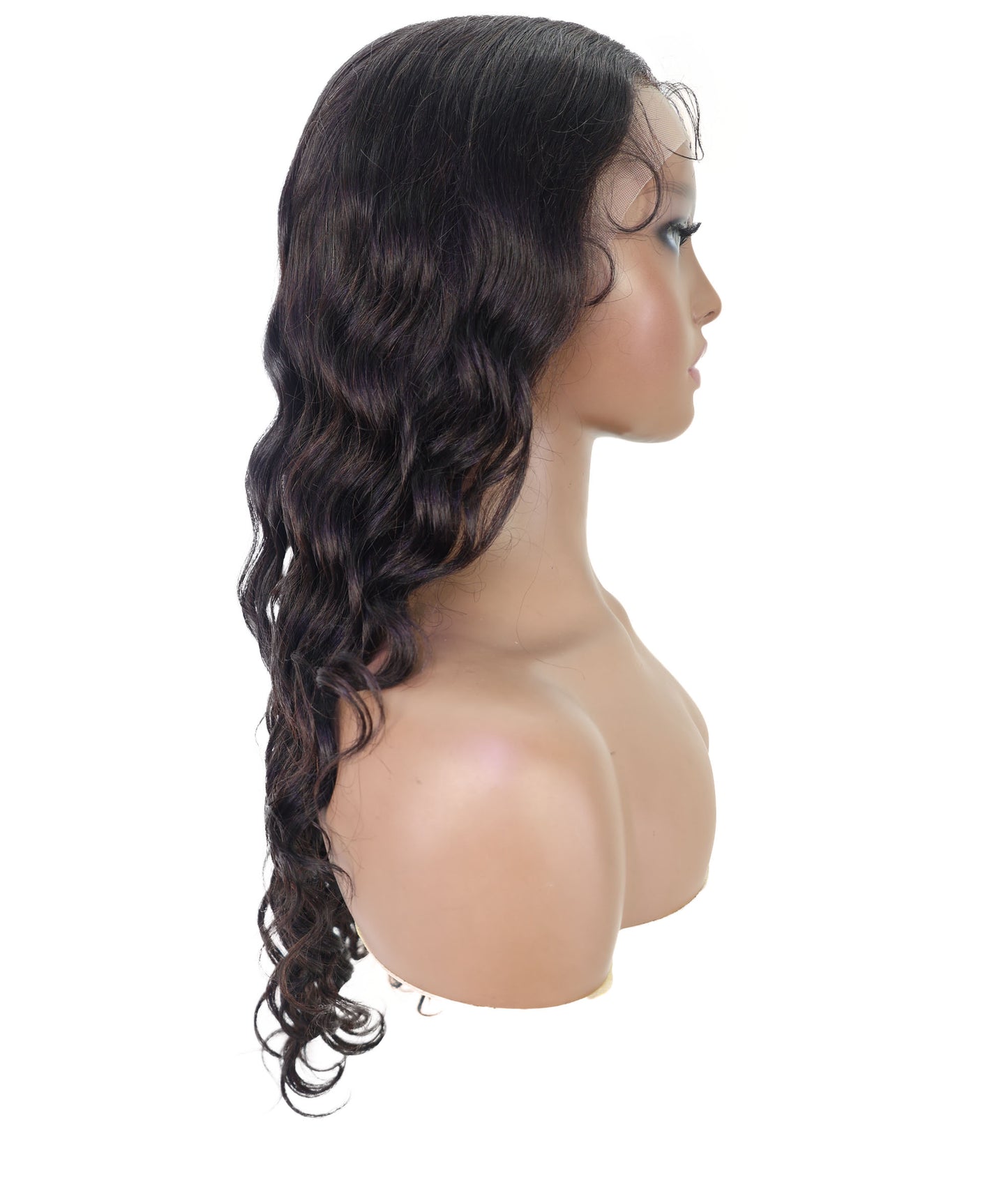 Swahili 24.5-Inch Wavy Human Hair Lace Wig | 100% Human Hair, Glueless 6x13 HD Lace  | Natural Voluminous Soft Curls for Confident Beauty