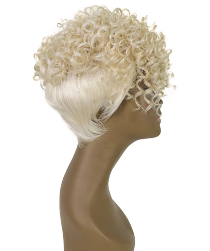 Keyshia Edgy Undercut Style Short Curly Pixie Wig