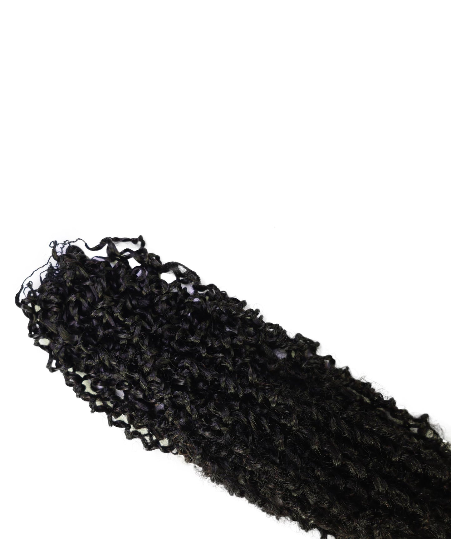 LUXLUXE Knotless Micro Yanky Curly Pre Looped Crochet Human Hair Extensions - Natural Black 14" 40g 16" 45g & 18" 50g Pre Separated 40 Strands Feather Protective Style