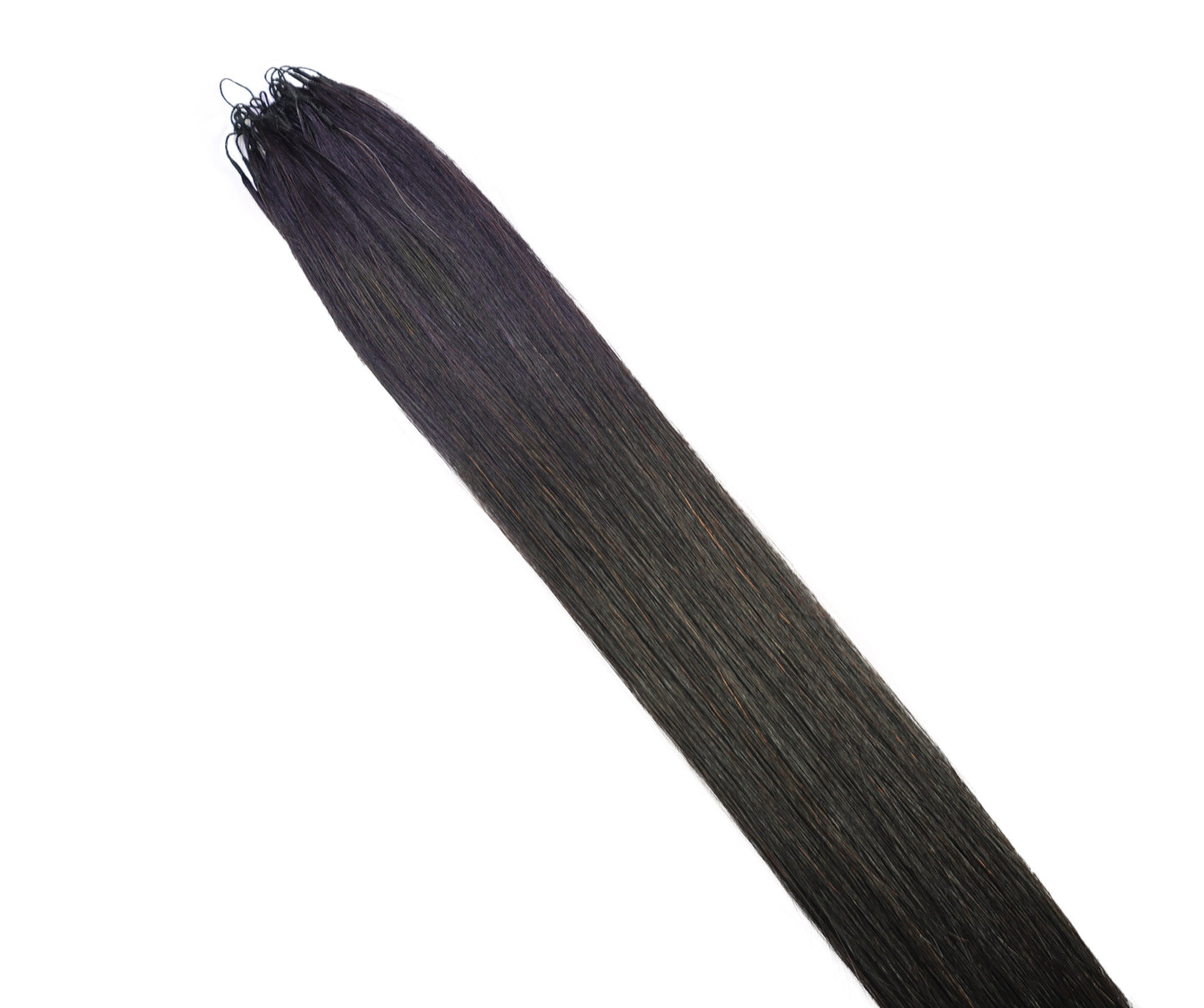 LUXLUXE Knotless Silk Straight Crochet Human Hair Extensions - Natural Black 14" 40g 16" 45g & 18" 50g Pre Separated 40 Strands Feather hairpiece for Women