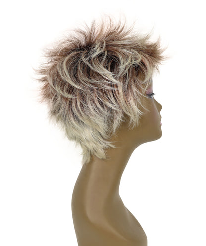 Brandice Short Layered Straight Shag Wig for Everyday Confidence