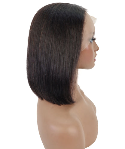 Sena 10.5-Inch Straight Human Hair Lace Wig | 100% Human Hair, 6x13 HD Lace Front | Natural Soft & Sleek for Effortless Style