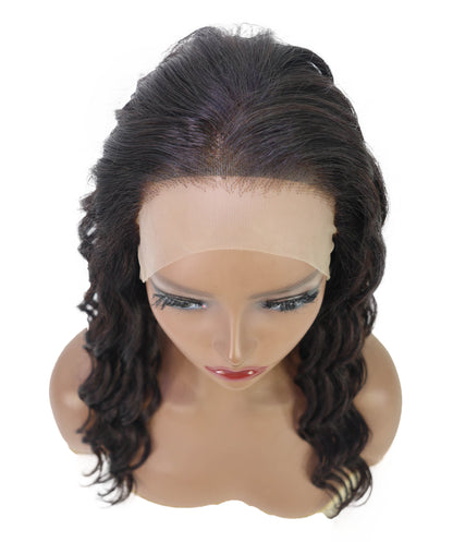 Nywele 18-Inch Curly Human Hair Lace Wig 6x13 HD Lace Front, Glueless & Natural | Soft, Voluminous Curls for Effortless Beauty