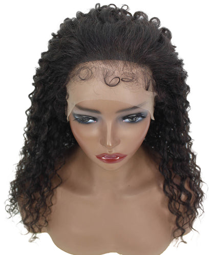 human hair lace front wig