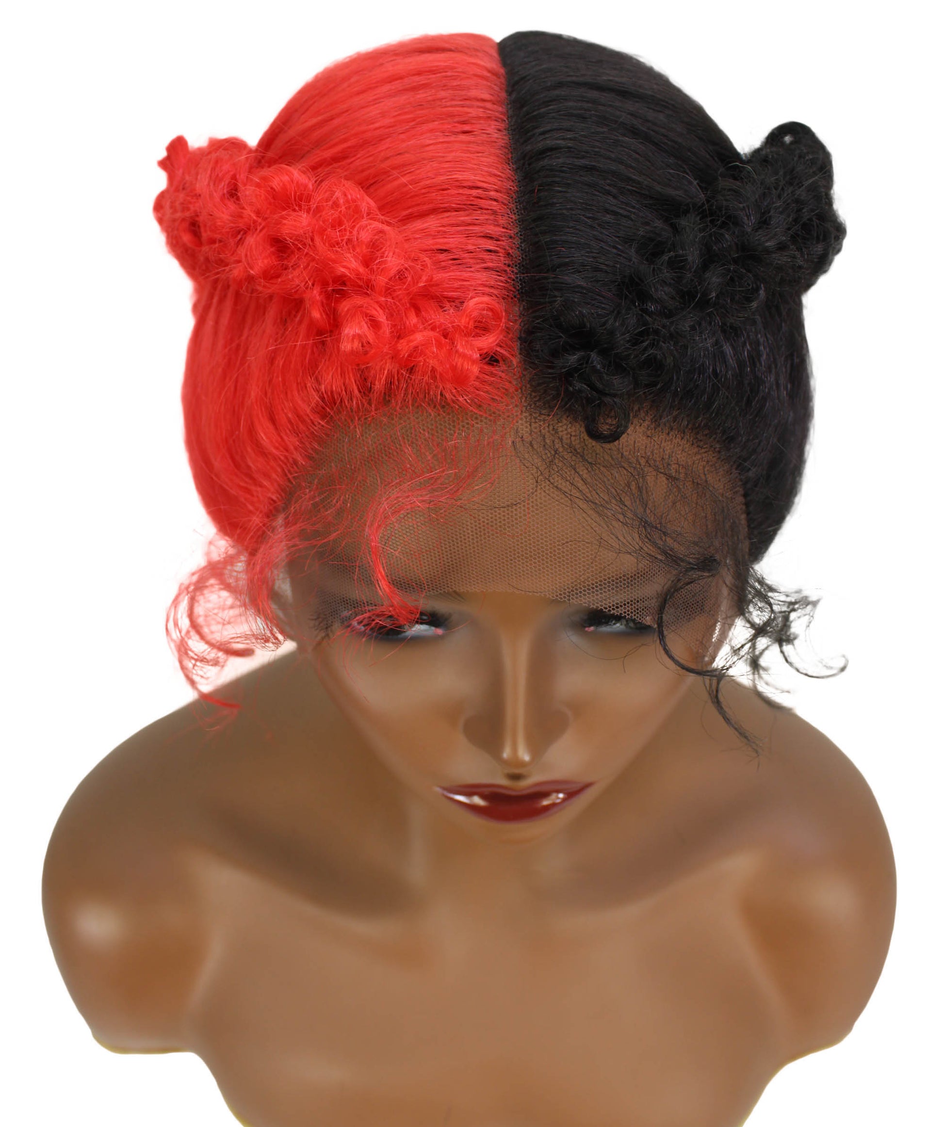 #HALF-1B/RED - Natural Black to Red