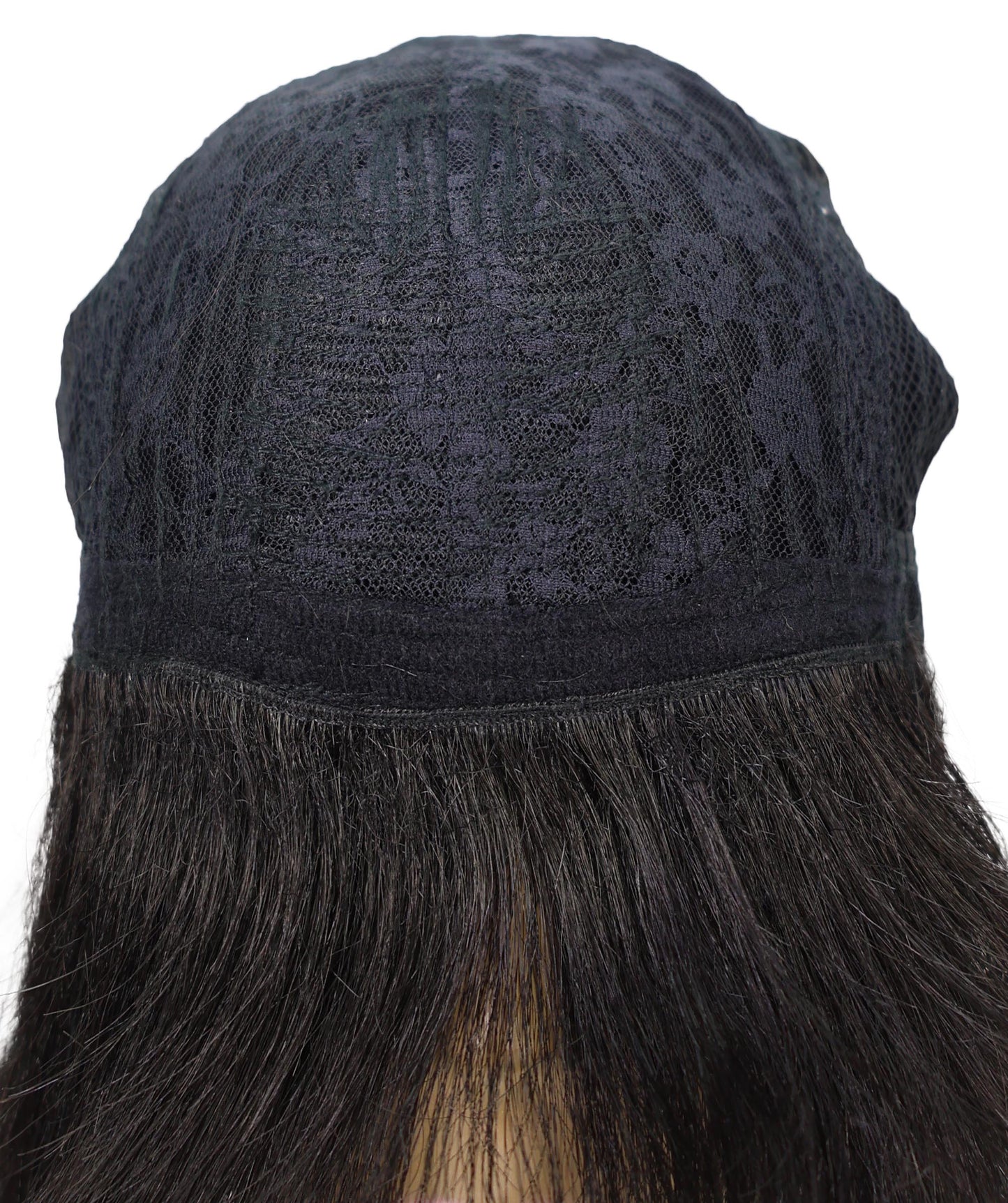 Lynette Sleek Shoulder-Length Elegant Silver Ombre Bob Wig with Bangs