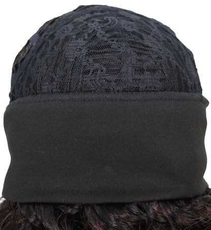Binta 15.5 in Slip-On Afro-Style Half Wig with Voluminous Curls