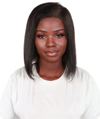 Sena 10.5-Inch Straight Human Hair Lace Wig | 100% Human Hair, 6x13 HD Lace Front | Natural Soft & Sleek for Effortless Style