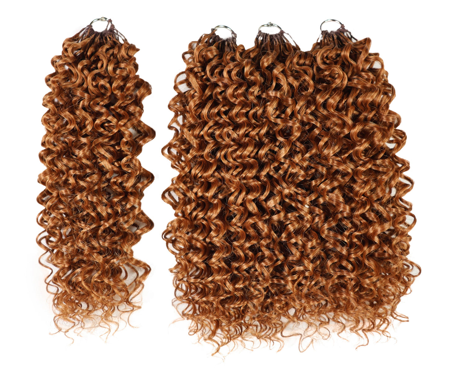 Luxluxe Jerry Curl 18 Inch Pre-Separated Synthetic Feather 110g Crochet Hair Extensions with 100 Strands for Women