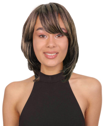 Tina Bob Cut Short Layered Wig with Face Framing Bangs
