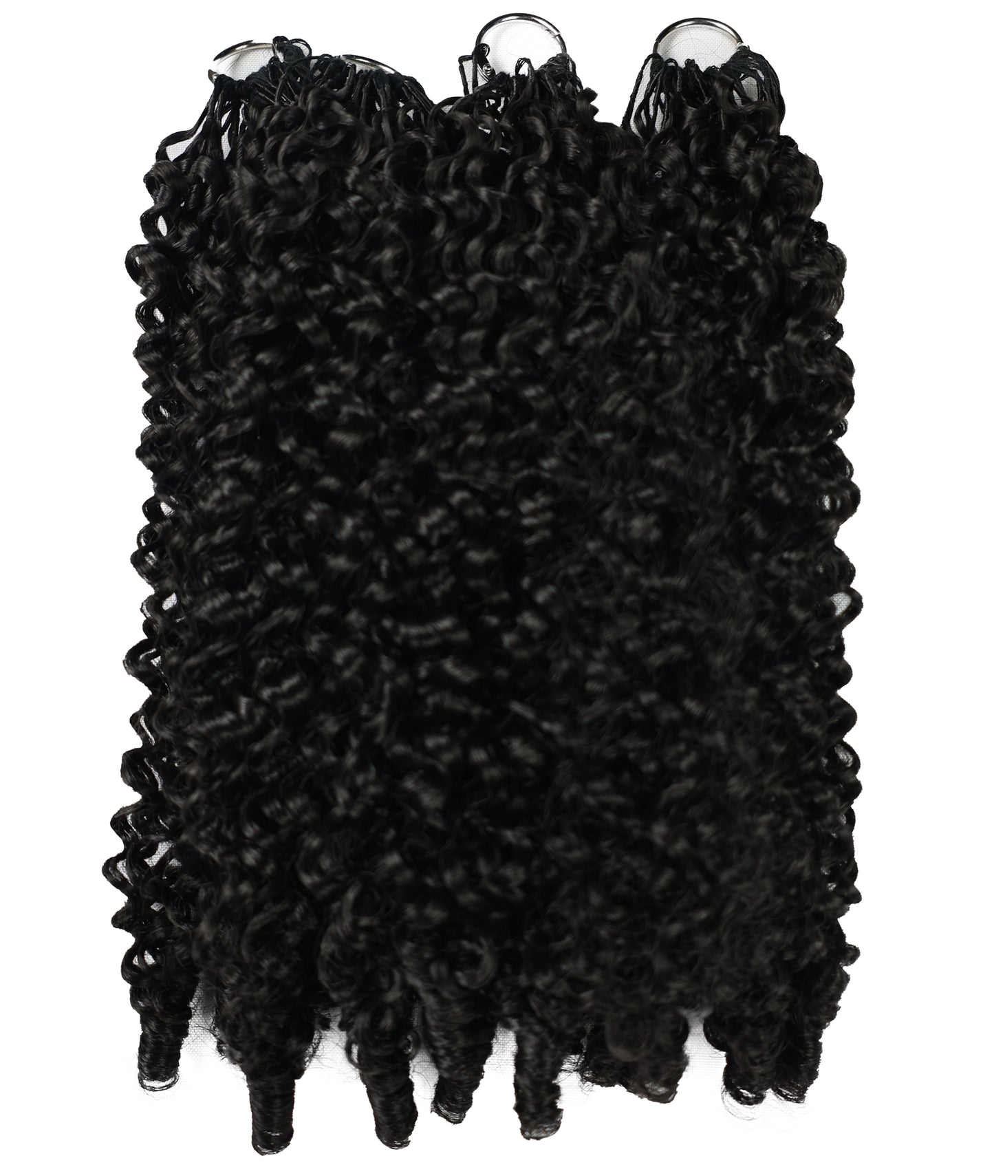 LUXLUXE Burmese Synthetic Crochet Hair Extensions – 14" 78g, 18" 100g, 22" 120g Pre Separated 100 Strands Feather Hairpiece for Soft Curly Protective Styles