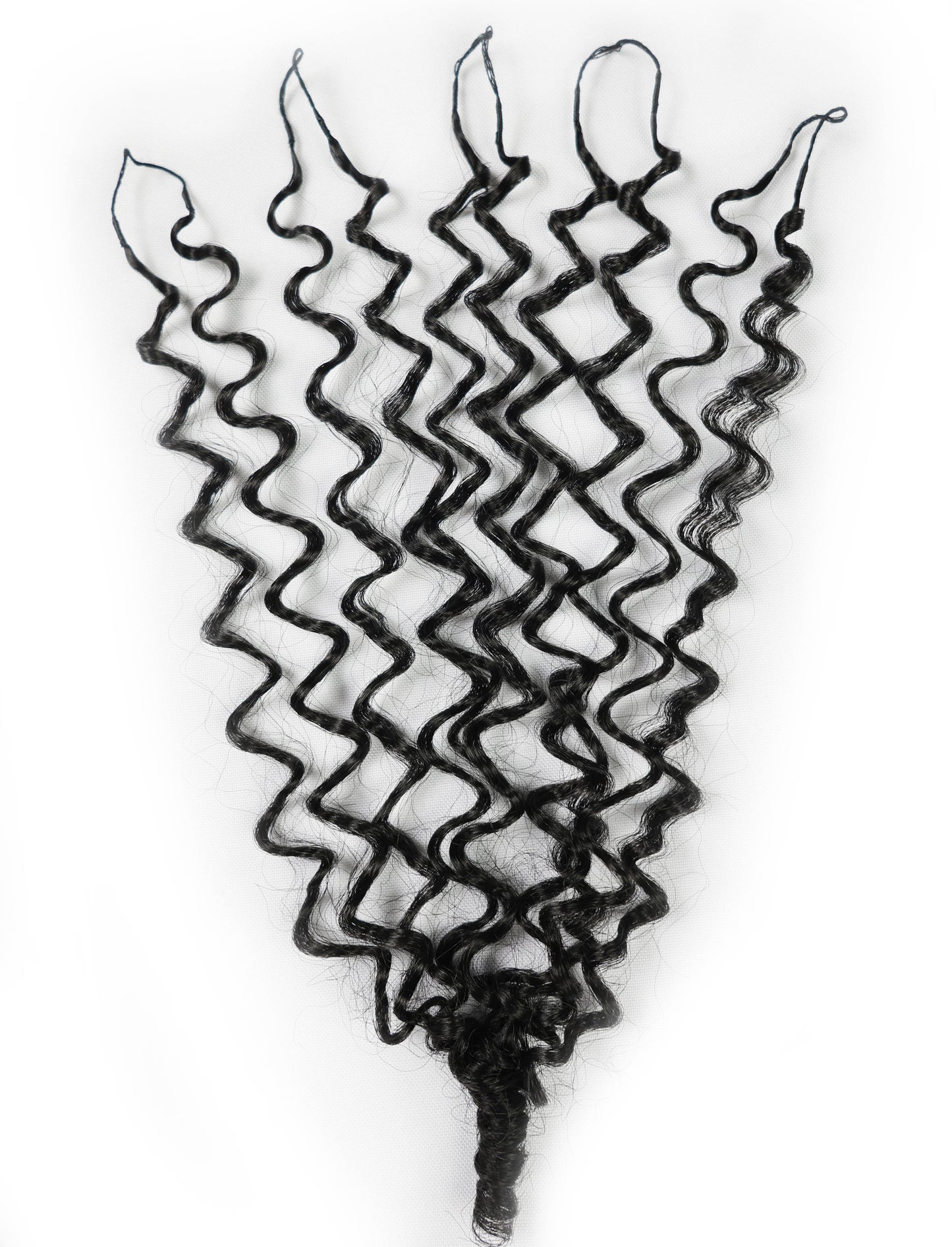 LUXLUXE Burmese Synthetic Crochet Hair Extensions – 14" 78g, 18" 100g, 22" 120g Pre Separated 100 Strands Feather Hairpiece for Soft Curly Protective Styles
