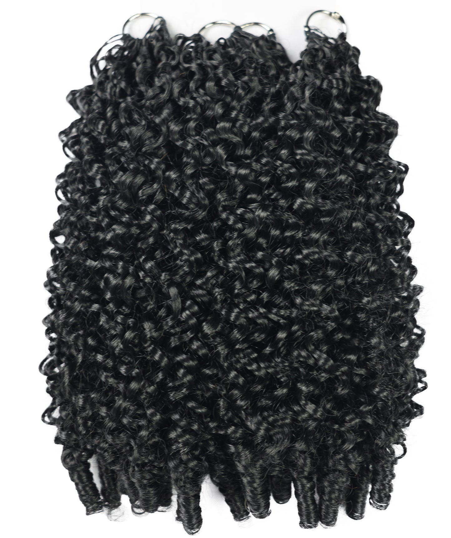 LUXLUXE Burmese Synthetic Crochet Hair Extensions – 14" 78g, 18" 100g, 22" 120g Pre Separated 100 Strands Feather Hairpiece for Soft Curly Protective Styles