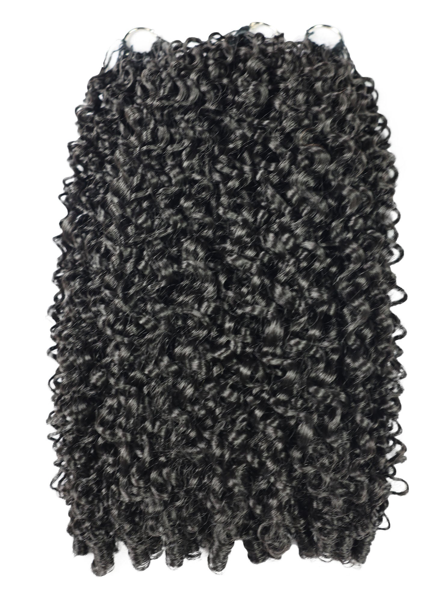 LUXLUXE Burmese Synthetic Crochet Hair Extensions – 14" 78g, 18" 100g, 22" 120g Pre Separated 100 Strands Feather Hairpiece for Soft Curly Protective Styles
