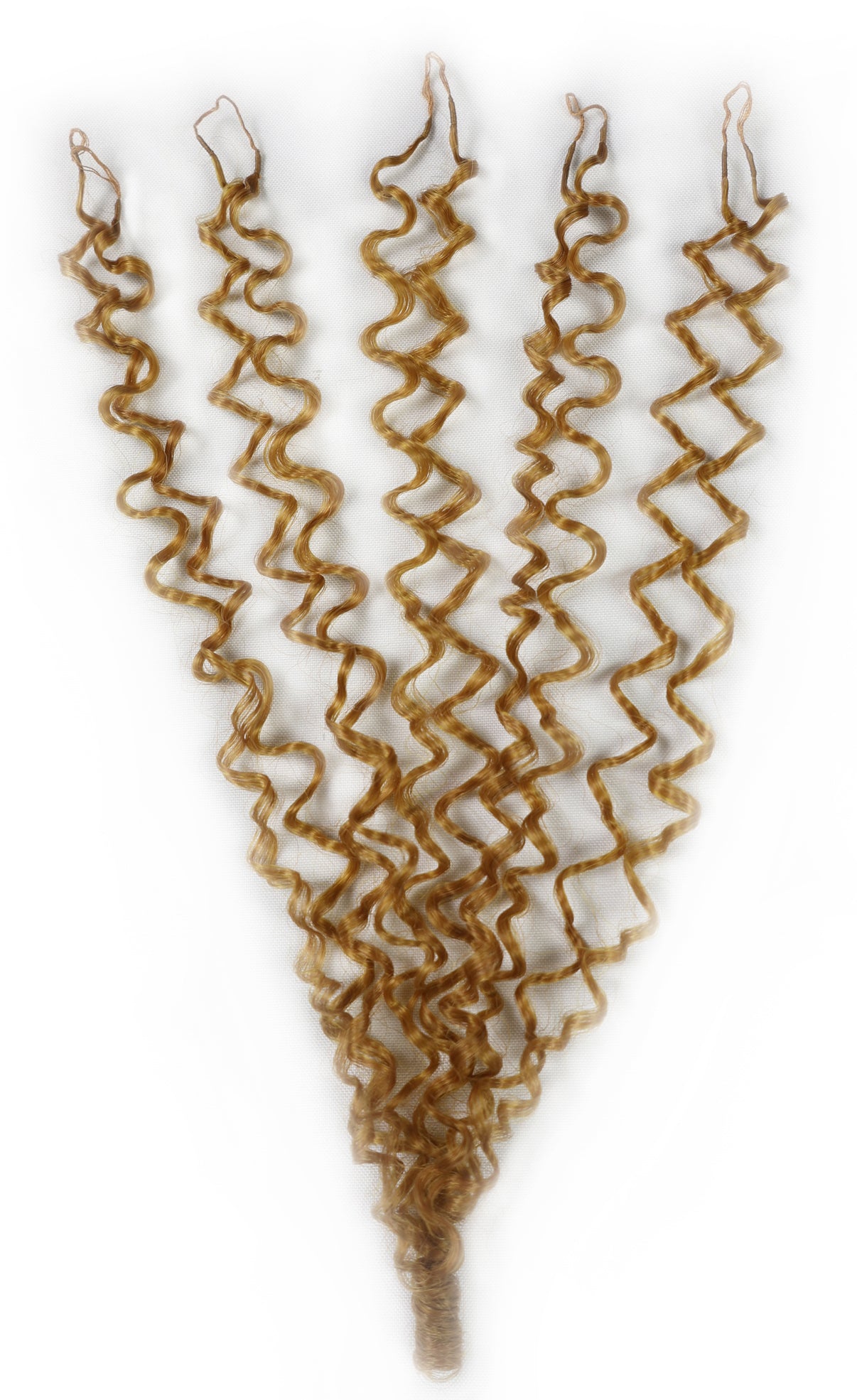 LUXLUXE Burmese Synthetic Crochet Hair Extensions – 14" 78g, 18" 100g, 22" 120g Pre Separated 100 Strands Feather Hairpiece for Soft Curly Protective Styles