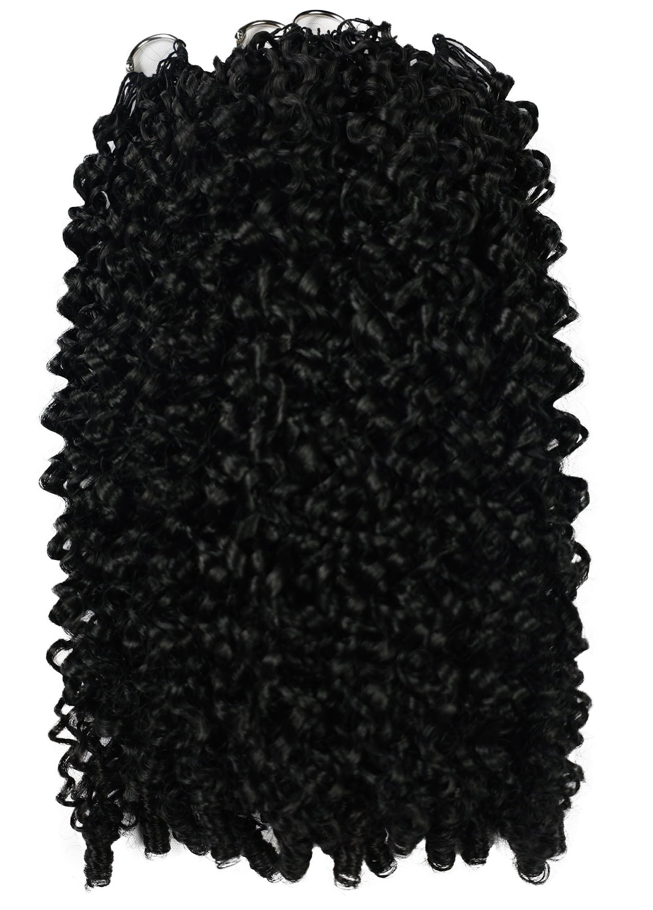 LUXLUXE Burmese Synthetic Crochet Hair Extensions – 14" 78g, 18" 100g, 22" 120g Pre Separated 100 Strands Feather Hairpiece for Soft Curly Protective Styles