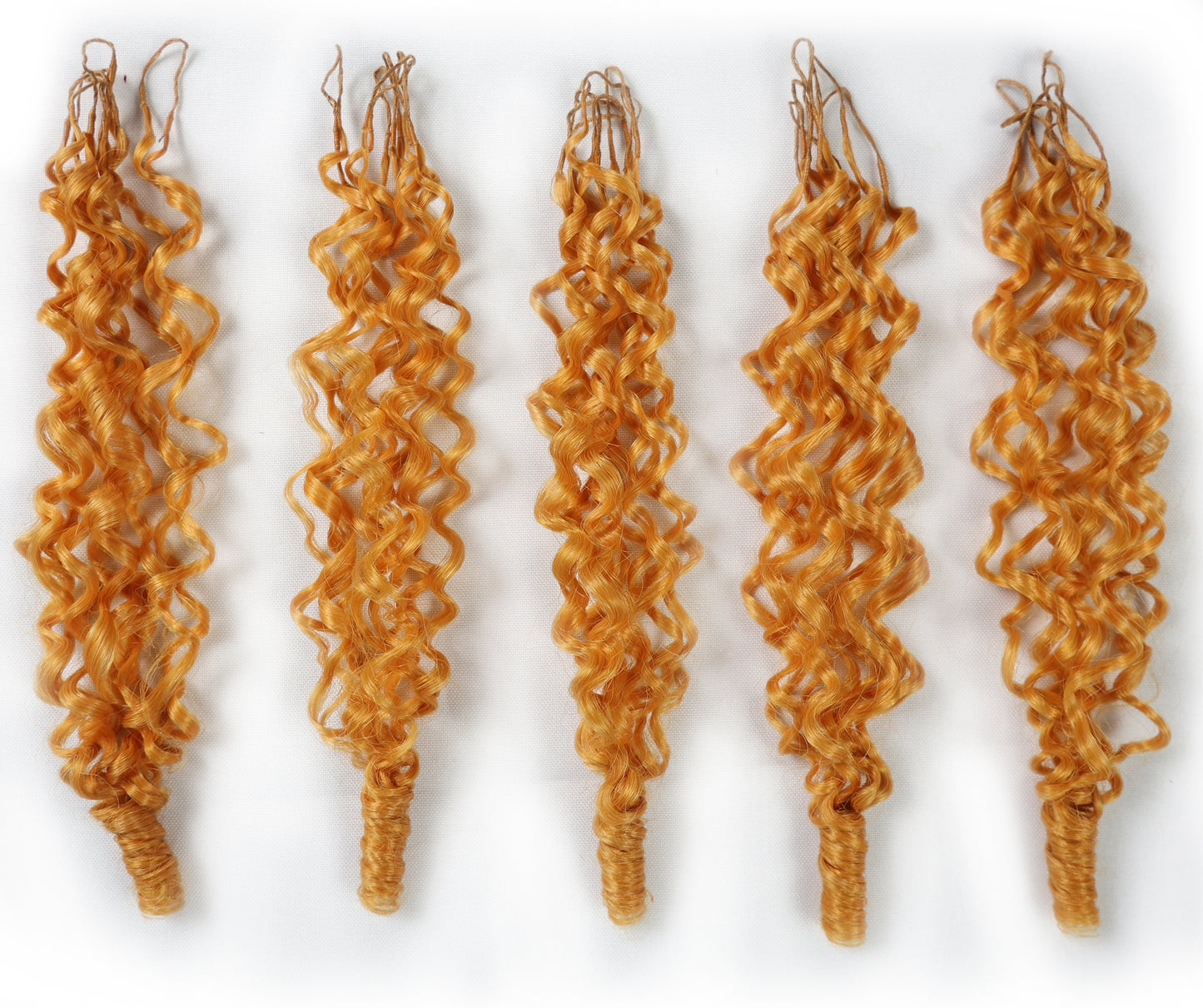 LUXLUXE Burmese Synthetic Crochet Hair Extensions – 14" 78g, 18" 100g, 22" 120g Pre Separated 100 Strands Feather Hairpiece for Soft Curly Protective Styles