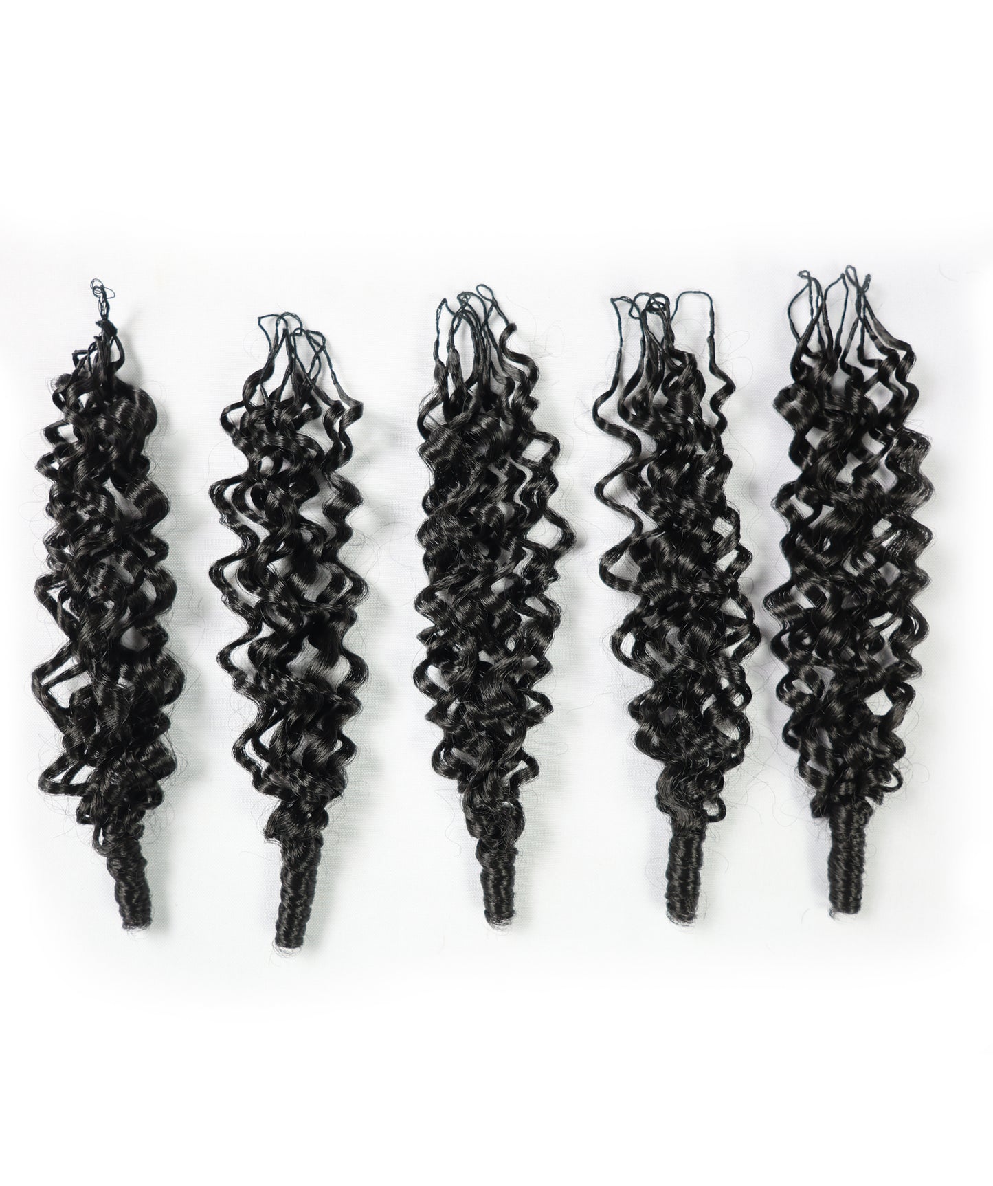 LUXLUXE Burmese Synthetic Crochet Hair Extensions – 14" 78g, 18" 100g, 22" 120g Pre Separated 100 Strands Feather Hairpiece for Soft Curly Protective Styles
