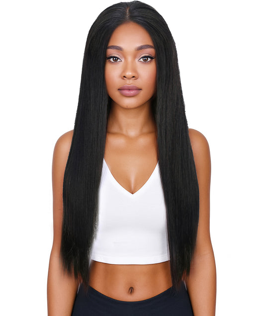 Sefina 28-Inch Straight Human Hair Lace Wig | Pre-Plucked Hairline, Glueless, Soft & Silky for Everyday Wear