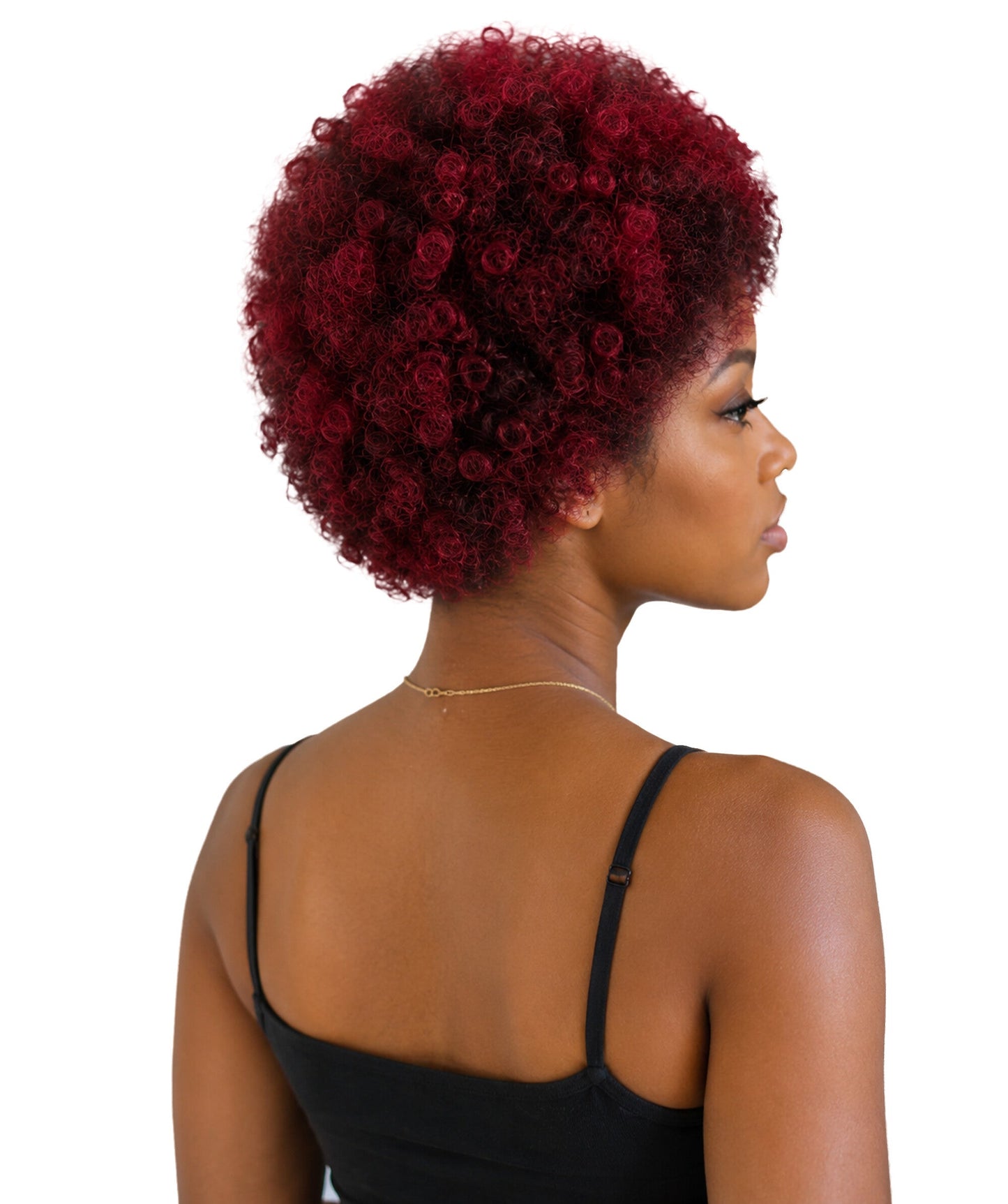 LUXLUXE Pony Afro Kinky Curly Medium and Large Hair Extension – Rounded Style Hairpiece Retro Inspired