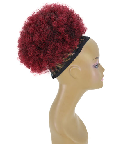 LUXLUXE Pony Afro Kinky Curly Medium and Large Hair Extension – Rounded Style Hairpiece Retro Inspired