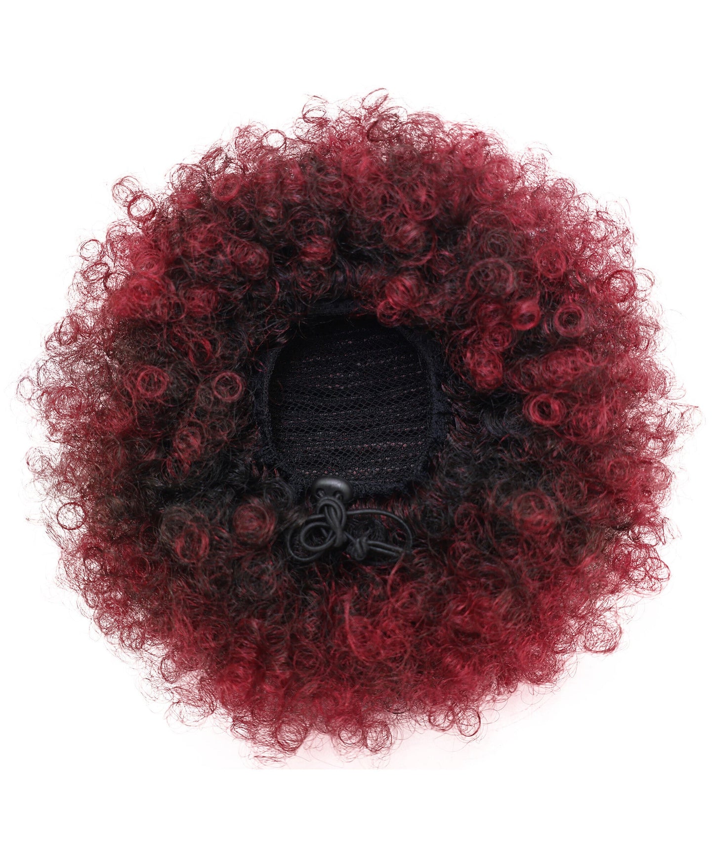 LUXLUXE Pony Afro Kinky Curly Medium and Large Hair Extension – Rounded Style Hairpiece Retro Inspired