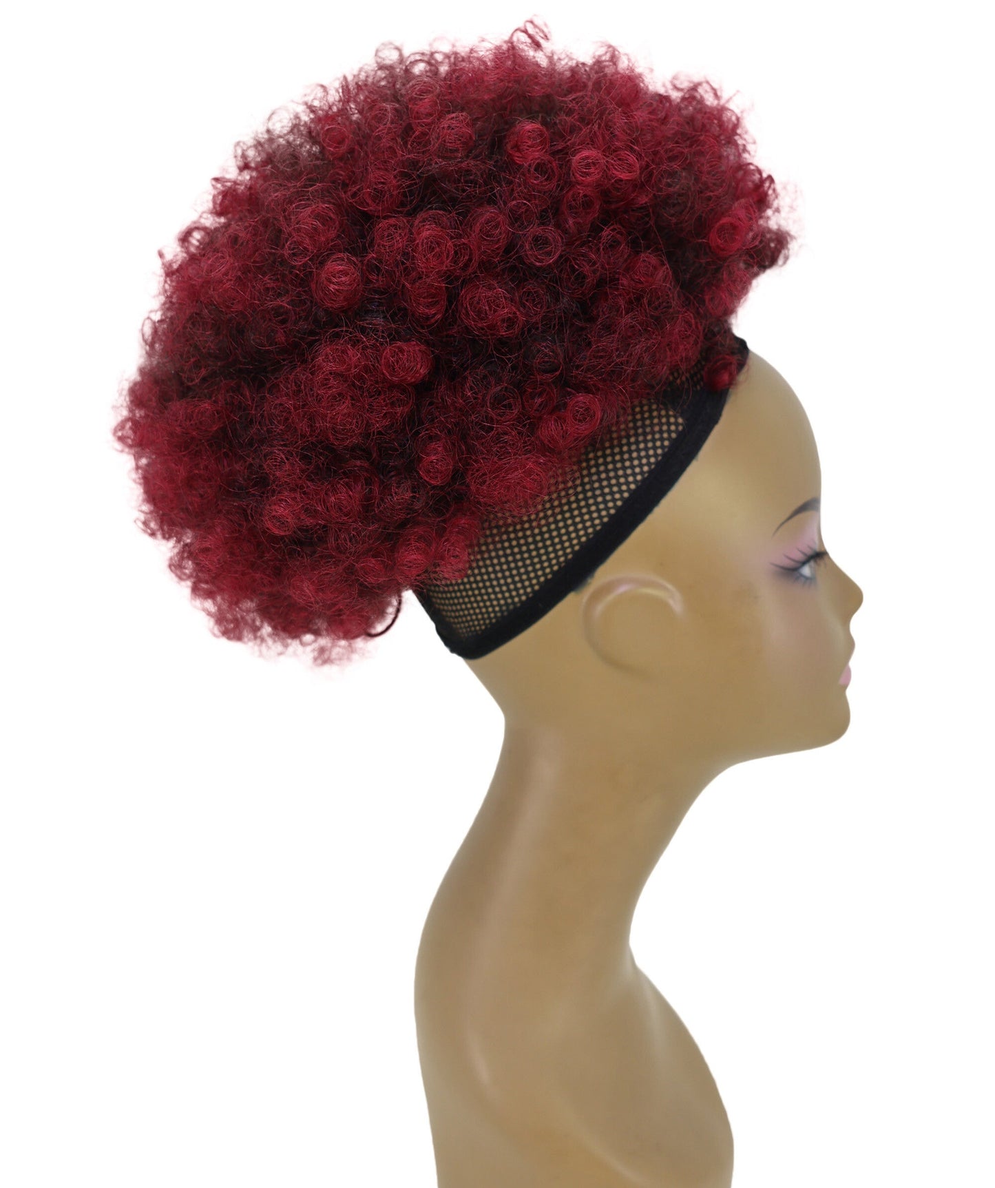 LUXLUXE Pony Afro Kinky Curly Medium and Large Hair Extension – Rounded Style Hairpiece Retro Inspired
