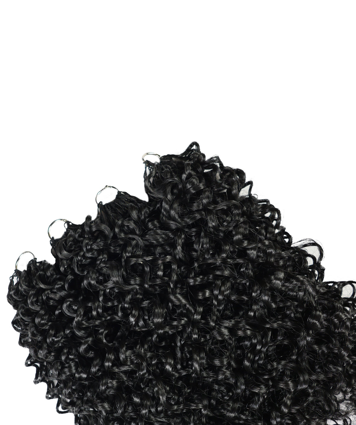 Luxluxe Jerry Curl 18 Inch Pre-Separated Synthetic Feather 110g Crochet Hair Extensions with 100 Strands for Women