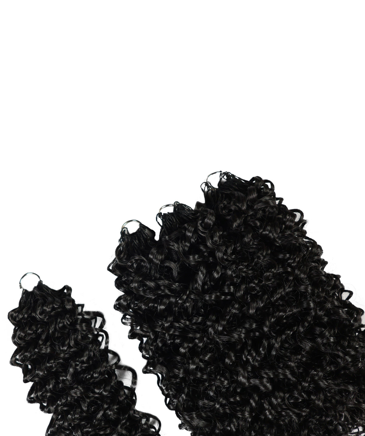 Luxluxe Jerry Curl 18 Inch Pre-Separated Synthetic Feather 110g Crochet Hair Extensions with 100 Strands for Women