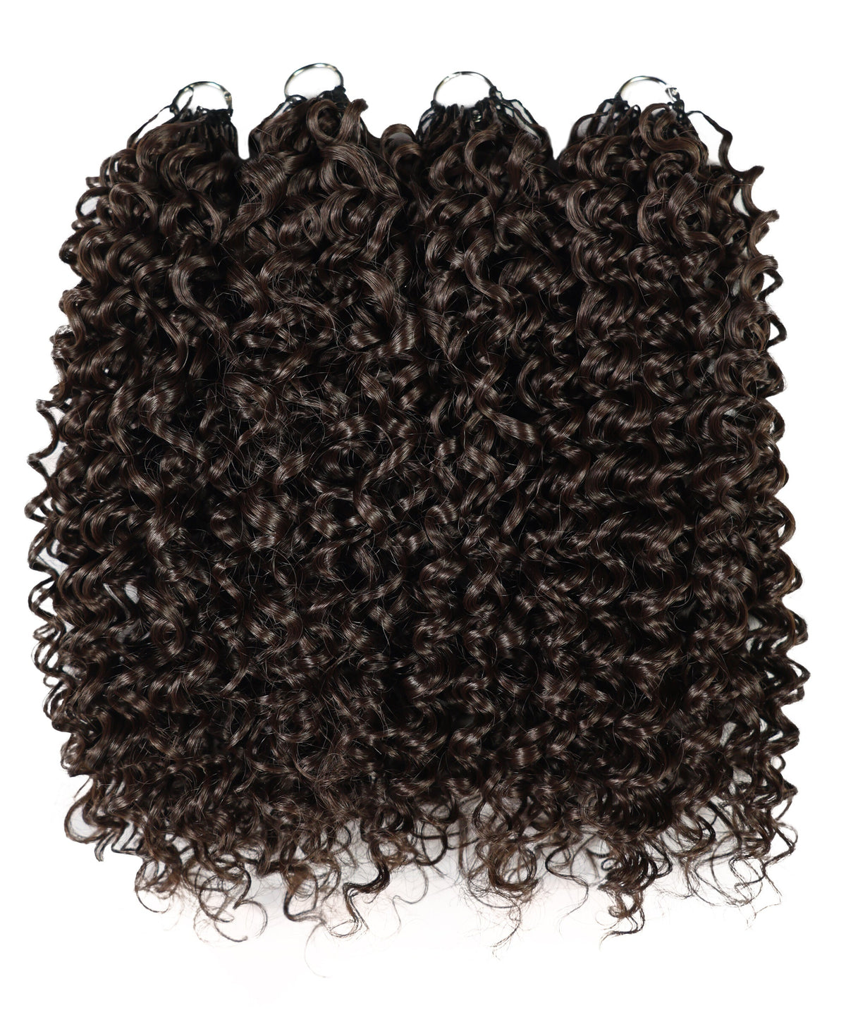 Luxluxe Jerry Curl 18 Inch Pre-Separated Synthetic Feather 110g Crochet Hair Extensions with 100 Strands for Women
