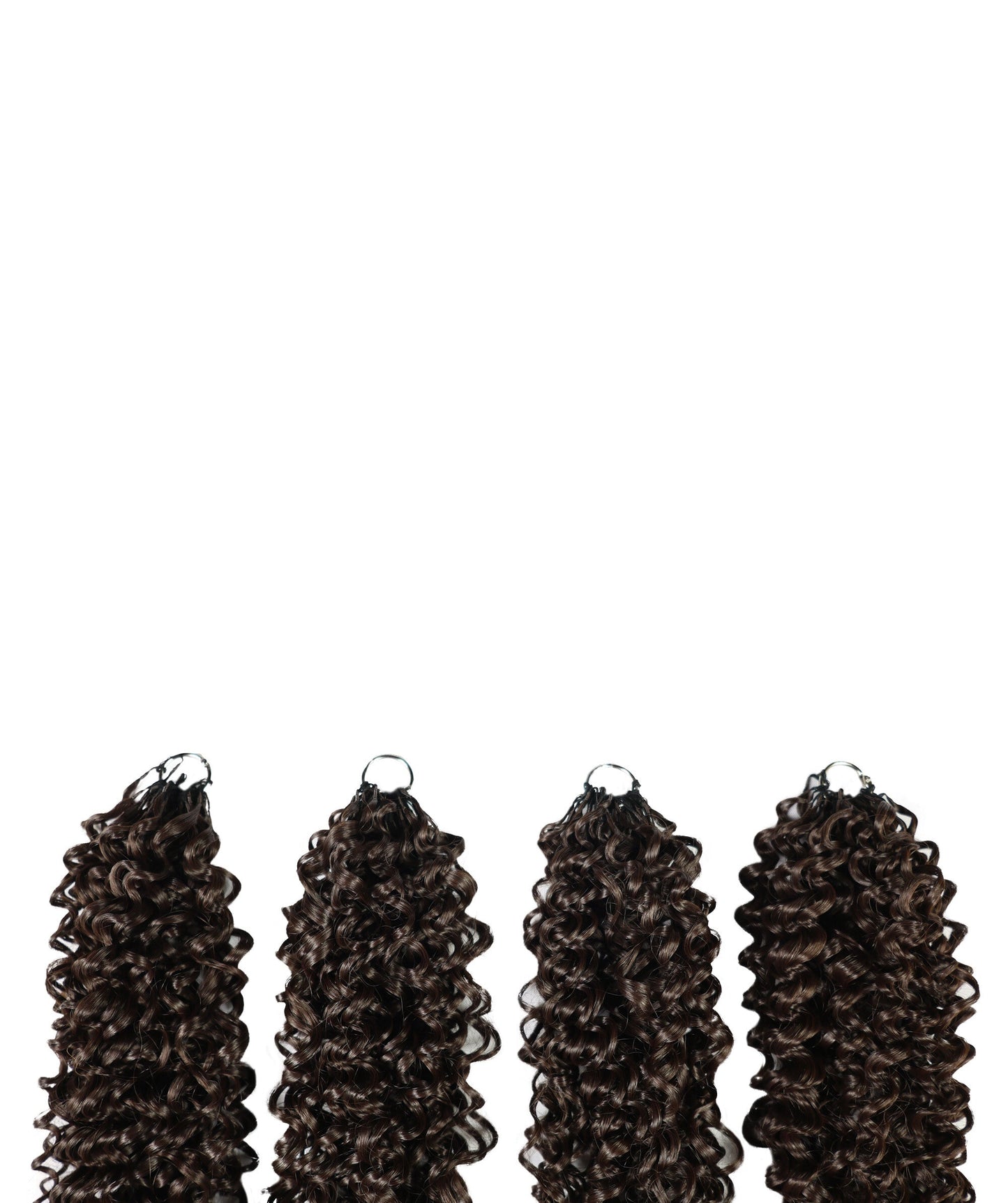 Luxluxe Jerry Curl 18 Inch Pre-Separated Synthetic Feather 110g Crochet Hair Extensions with 100 Strands for Women