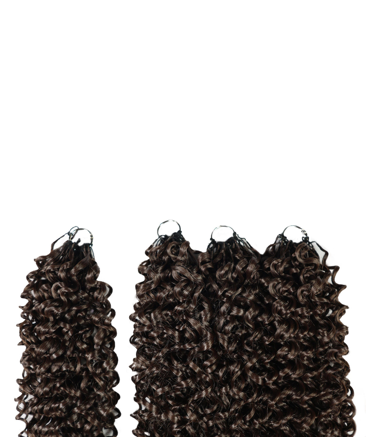 Luxluxe Jerry Curl 18 Inch Pre-Separated Synthetic Feather 110g Crochet Hair Extensions with 100 Strands for Women