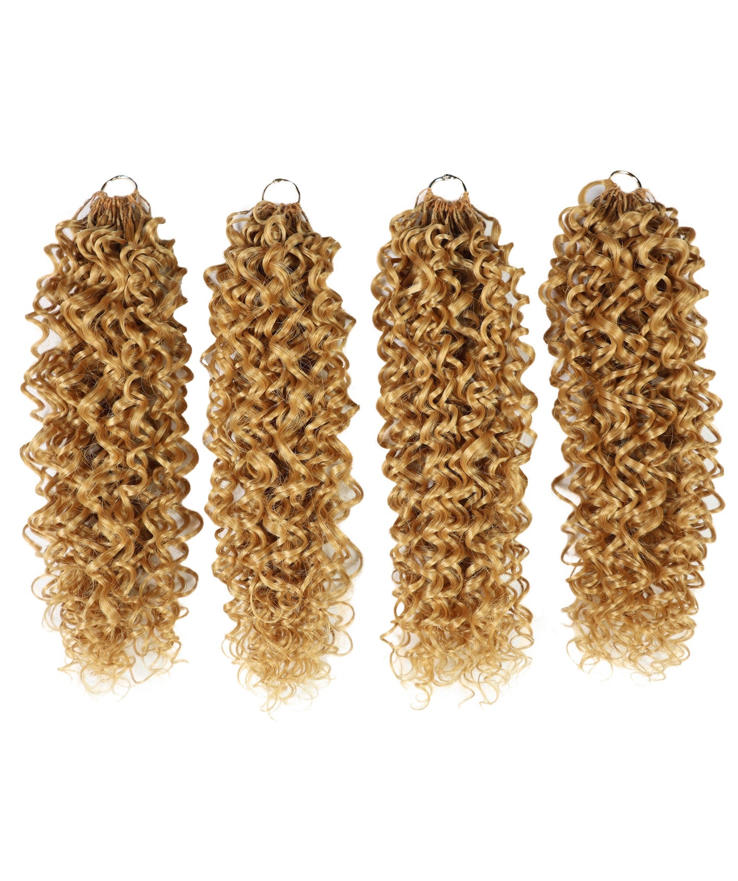 Luxluxe Jerry Curl 18 Inch Pre-Separated Synthetic Feather 110g Crochet Hair Extensions with 100 Strands for Women
