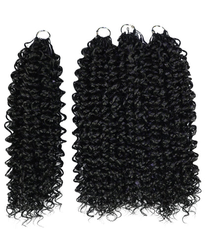 Luxluxe Bohemian 18" Pre-Separated Synthetic Feather 110g Crochet Hair Extensions with 100 Strands for Women