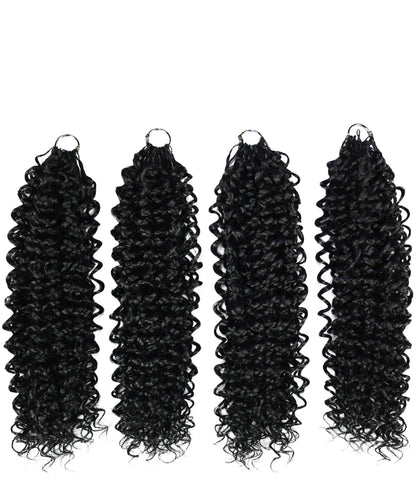 Luxluxe Bohemian 18" Pre-Separated Synthetic Feather 110g Crochet Hair Extensions with 100 Strands for Women