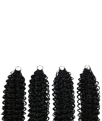 Luxluxe Bohemian 18" Pre-Separated Synthetic Feather 110g Crochet Hair Extensions with 100 Strands for Women
