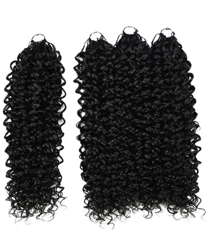 Luxluxe Bohemian 18" Pre-Separated Synthetic Feather 110g Crochet Hair Extensions with 100 Strands for Women