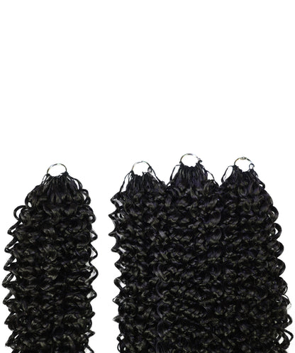 Luxluxe Bohemian 18" Pre-Separated Synthetic Feather 110g Crochet Hair Extensions with 100 Strands for Women