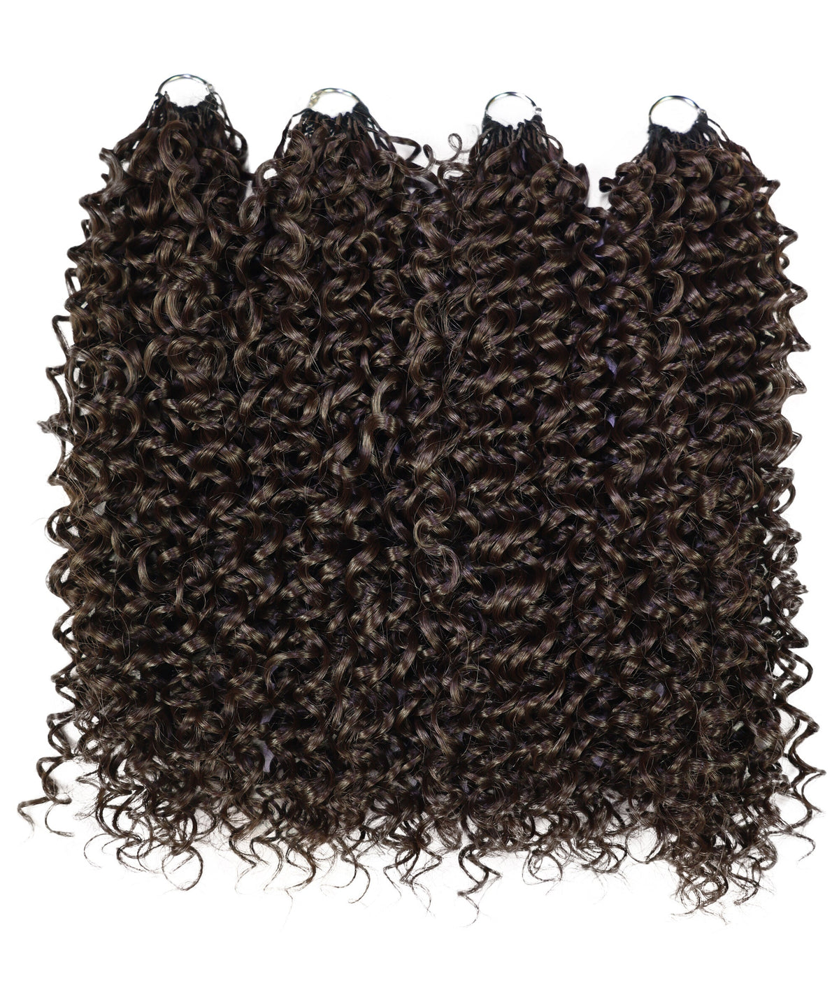 Luxluxe Bohemian 18" Pre-Separated Synthetic Feather 110g Crochet Hair Extensions with 100 Strands for Women