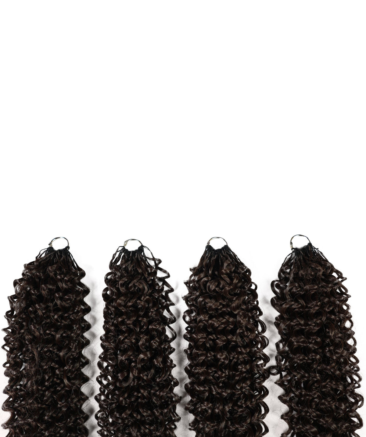 Luxluxe Bohemian 18" Pre-Separated Synthetic Feather 110g Crochet Hair Extensions with 100 Strands for Women