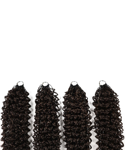 Luxluxe Bohemian 18" Pre-Separated Synthetic Feather 110g Crochet Hair Extensions with 100 Strands for Women