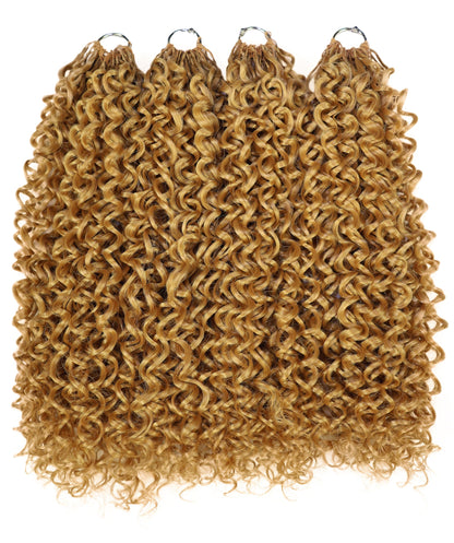 Luxluxe Bohemian 18" Pre-Separated Synthetic Feather 110g Crochet Hair Extensions with 100 Strands for Women