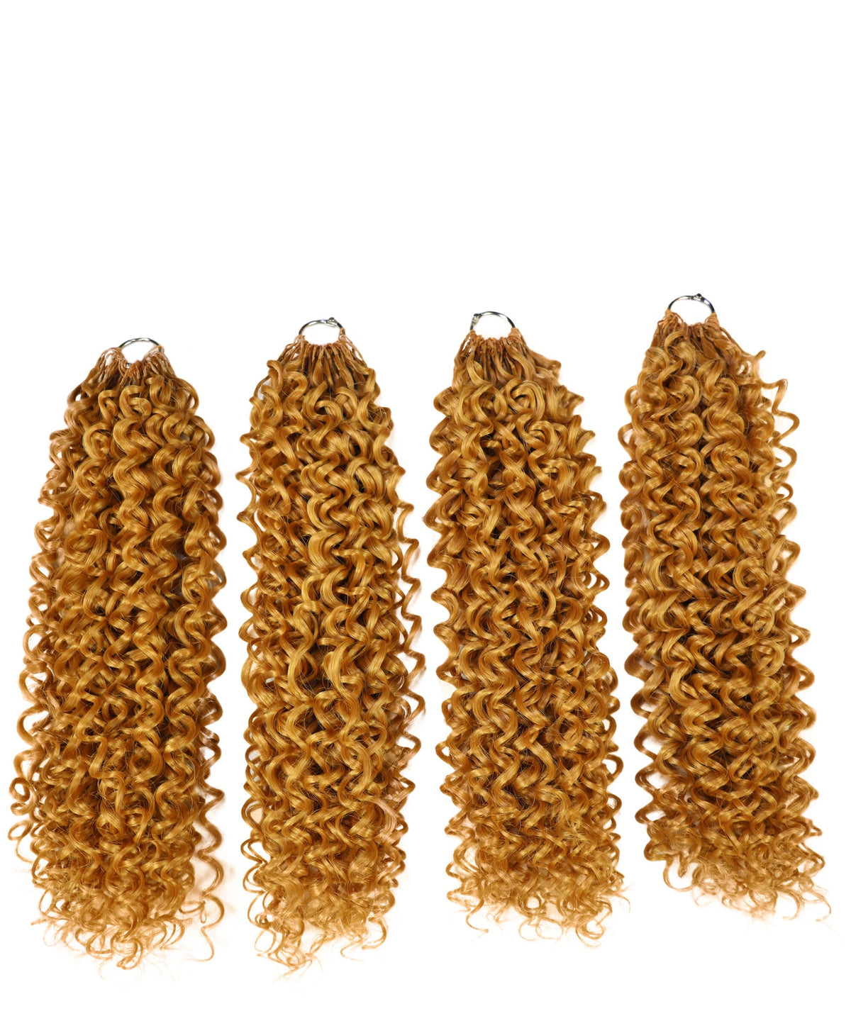 Luxluxe Bohemian 18" Pre-Separated Synthetic Feather 110g Crochet Hair Extensions with 100 Strands for Women
